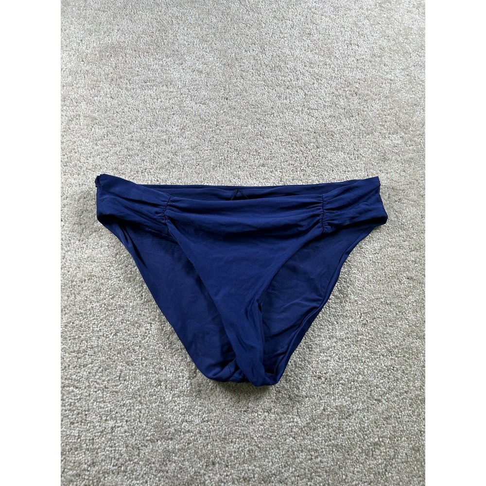 Athena Swimwear Women's Navy Blue Bikini Bottom Size 8 Nylon